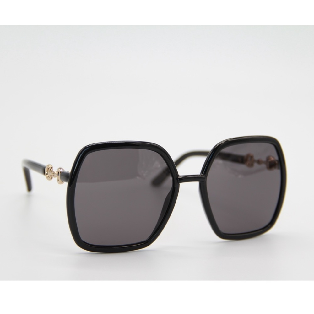 NEW GUCCI GG0890S 001 BLACK SQUARE GUCCI SUNGLASSES - Picture 7 of 13